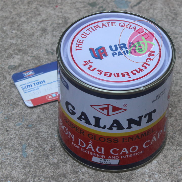 Sơn dầu galant màu TRẮNG WHITE  400ml 800ml