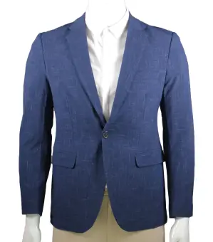 blue casual blazer