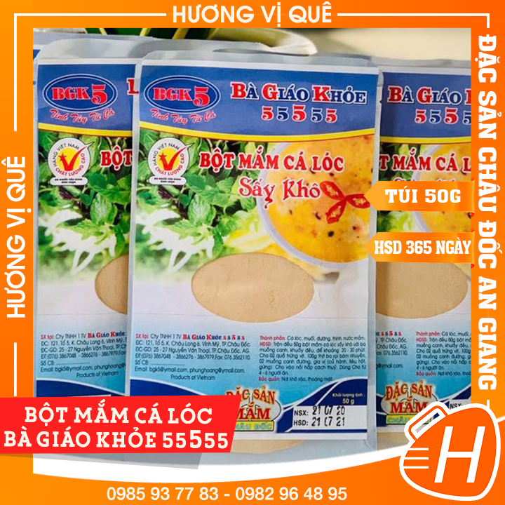 Bột mắm cá lóc bà giáo khỏe - túi 50g - đặc sản châu đốc an giang