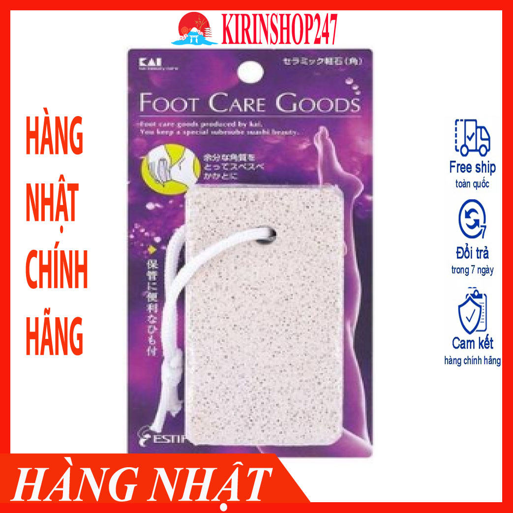 Đá chà gót chân cao cấp KAI Nhật Bản