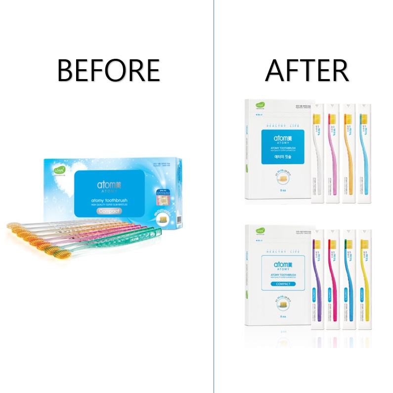 Bộ Bàn Chải Đánh Răng Thông Thường (8 Bàn Chải Đánh Răng)ATOMY