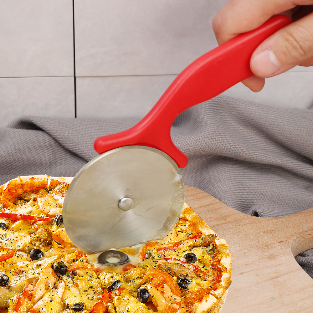 Thép không gỉ Dụng cụ cắt bánh pizza nướng bánh Máy cắt Con lăn phụ kiện nhà bếp