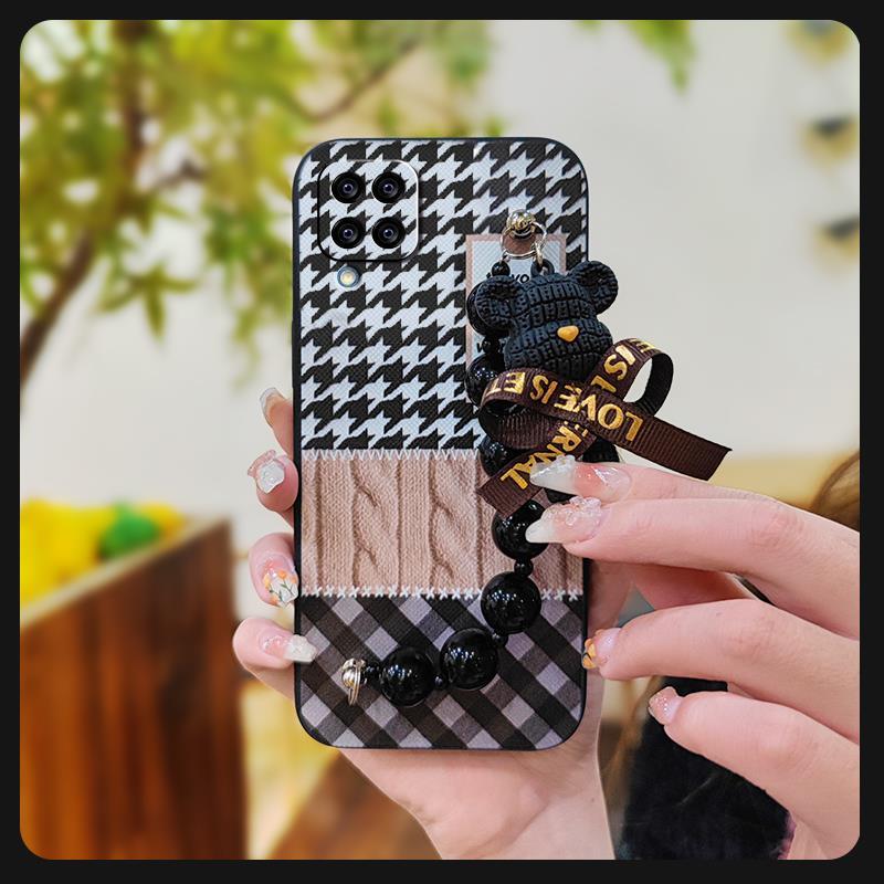 Black%20pearl%20pendant%20Back%20Cover%20Phone%20Case%20For%20Samsung%20Galaxy%20M12/F12/SM-M127F/F127G/M12FG/A12%204G%20Anti-knock%20Cartoon%20cute%20-%20Image%207
