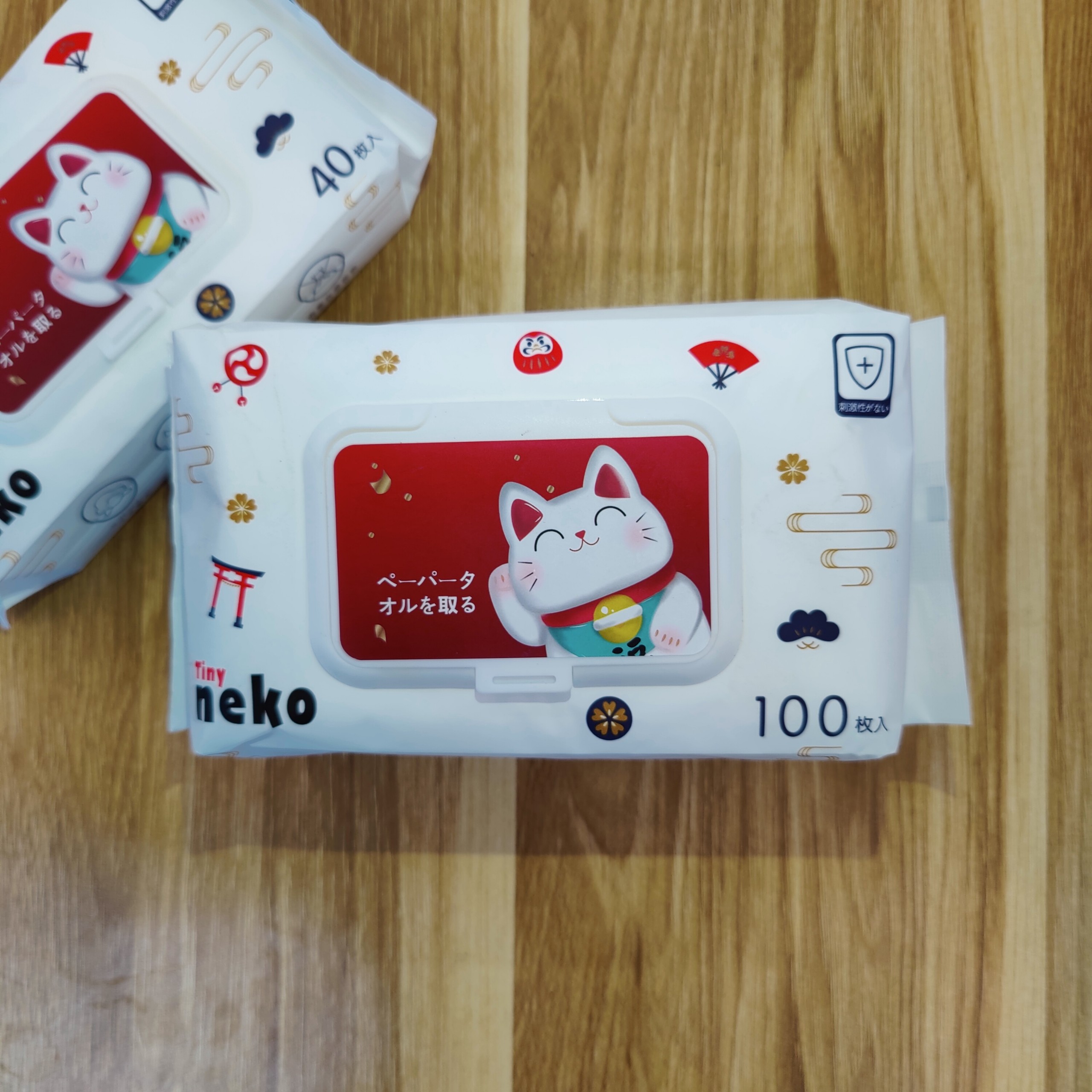 Khăn ướt trẻ em Tiny Neko Bịch 40/100psc - Biby