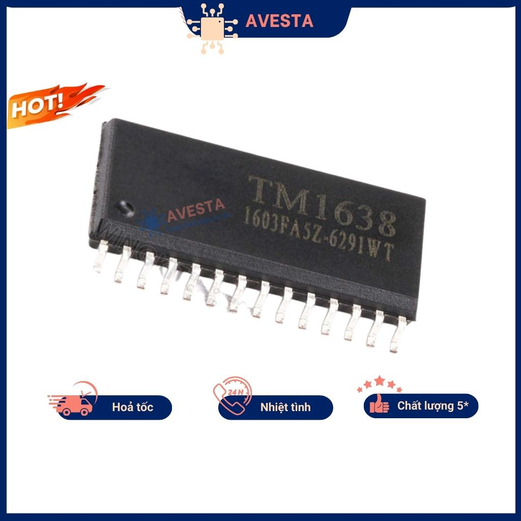 TM1638 IC quét led và phím bấm chính hãng Avesta