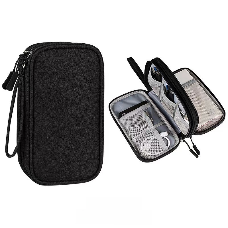 Versatile -Travel Men women Custom Logo Gadget Digital Electronic Accessories Storage USB Cable Organizer Bag- Avant-garde