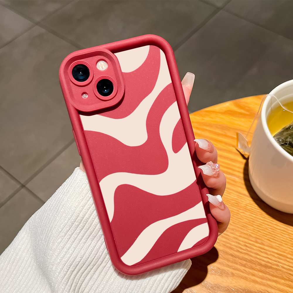 UCUC for Redmi 14C Back Cover Black White Stripes Ladder Camera Soft Rubber Protection Phone Case. 