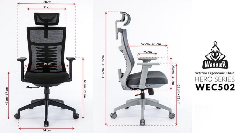 Ghế công thái học egonomic WARRIOR HERO Series WEC502