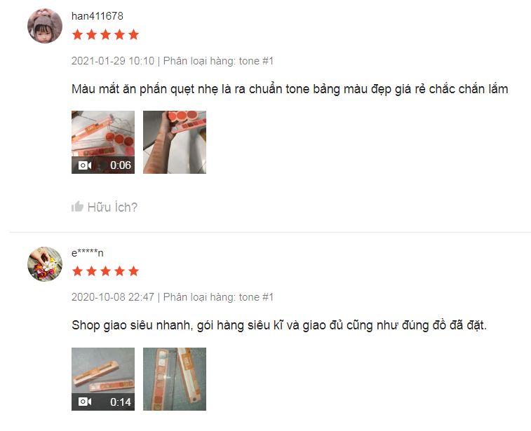 Bảng 9 màu mắt tone cam phấn mắt Đô 97