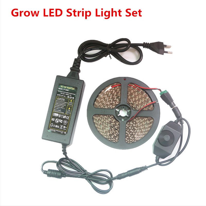 5050 Led Grow Full Spectrum Phyto Strip Lamp 1-5m 10m Red Blue Plants ...