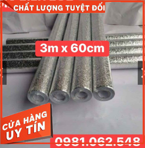 CUỘN GIẤY BẠC DÁN BẾP 2mx60cm