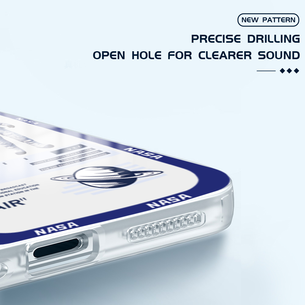 UCUC for Samsung A06 Back Cover Astronaut Label Transparent Crystal TPU Soft Case Full Lens Protection Ultra Thin Drop Resistant Phone Case. 