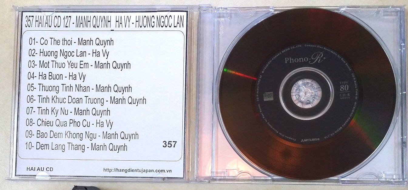 Bộ 7 cd ca sĩ mạnh quỳnh combo 1