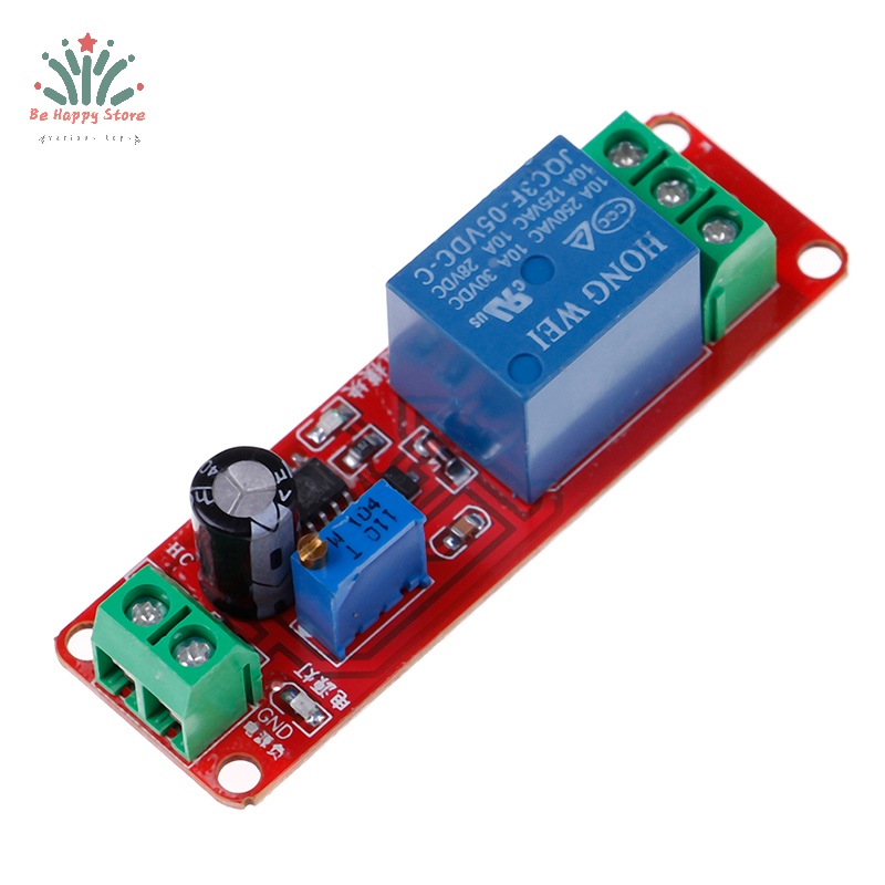 🧸happy công tắc hẹn giờ dc 5v ne555 mô-đun có thể điều chỉnh mô-đun rơ le trễ thời gian 0-10 giây