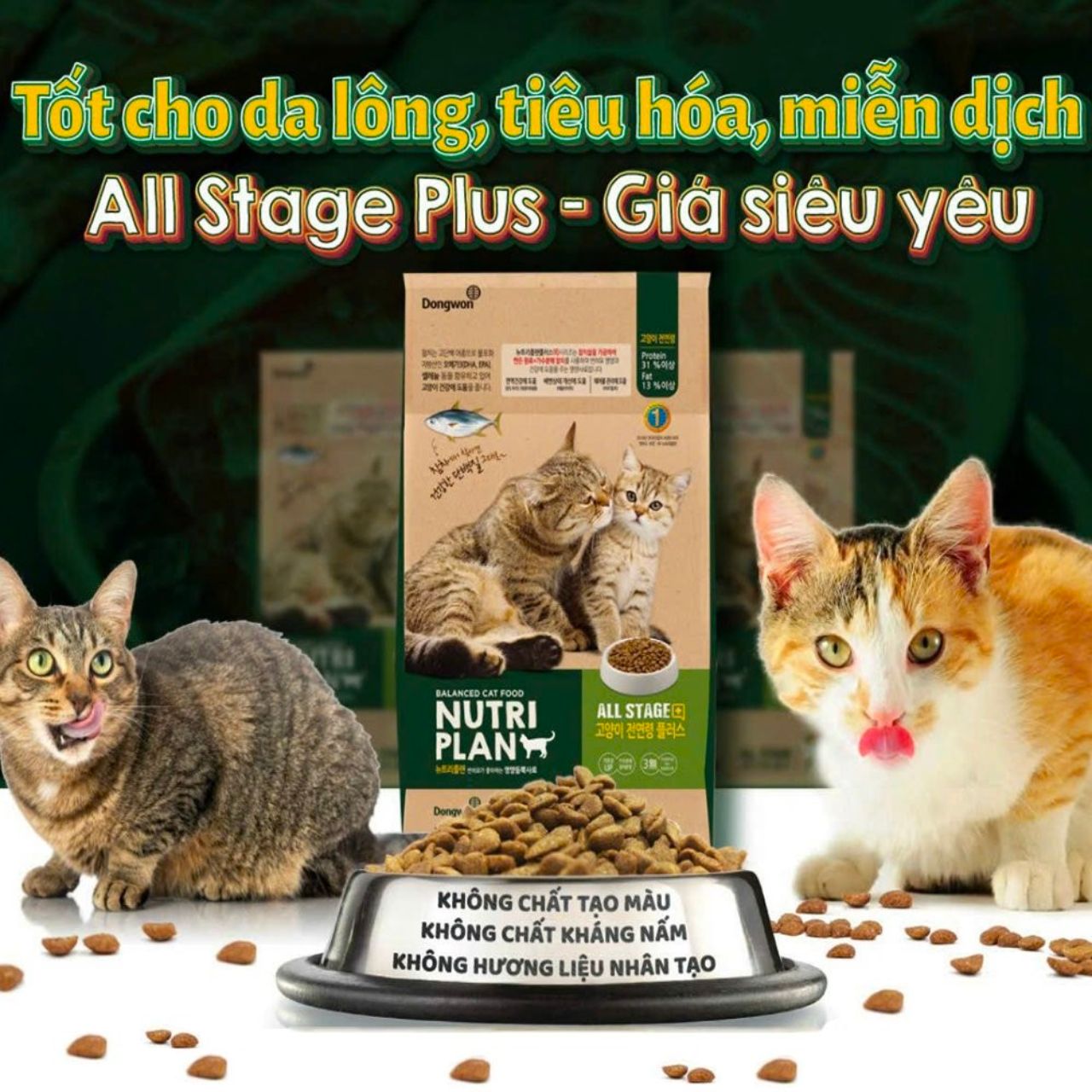 Thức Ăn Hạt Cao Cấp Dành Cho Mèo Mọi Lứa Tuổi Nutri Plan
