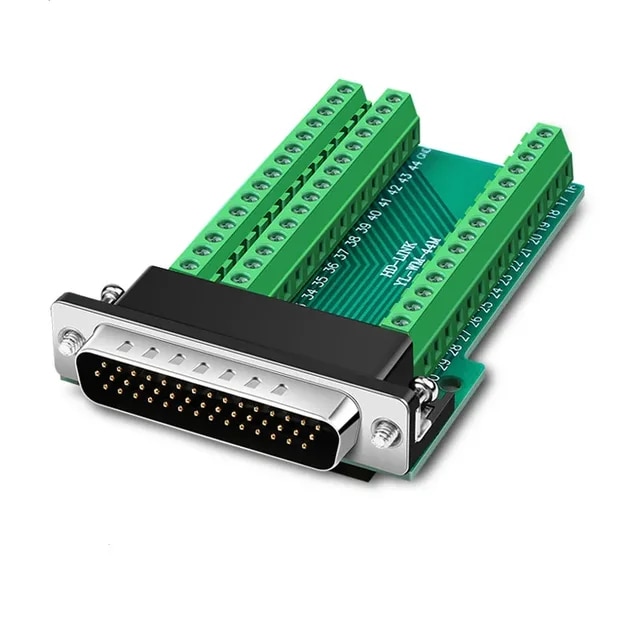 Db44 44 Pin Female Male Mini Terminal Breakout Board Adapter Din Mounting Connector