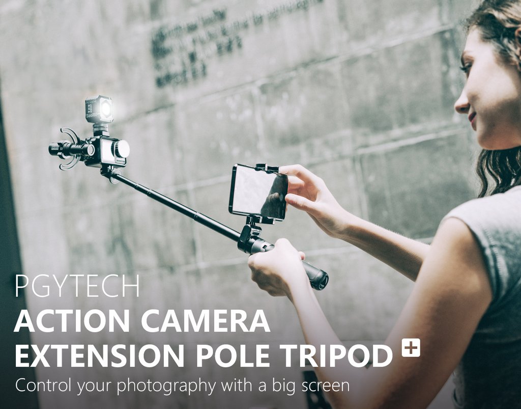 pgytech action camera extension pole