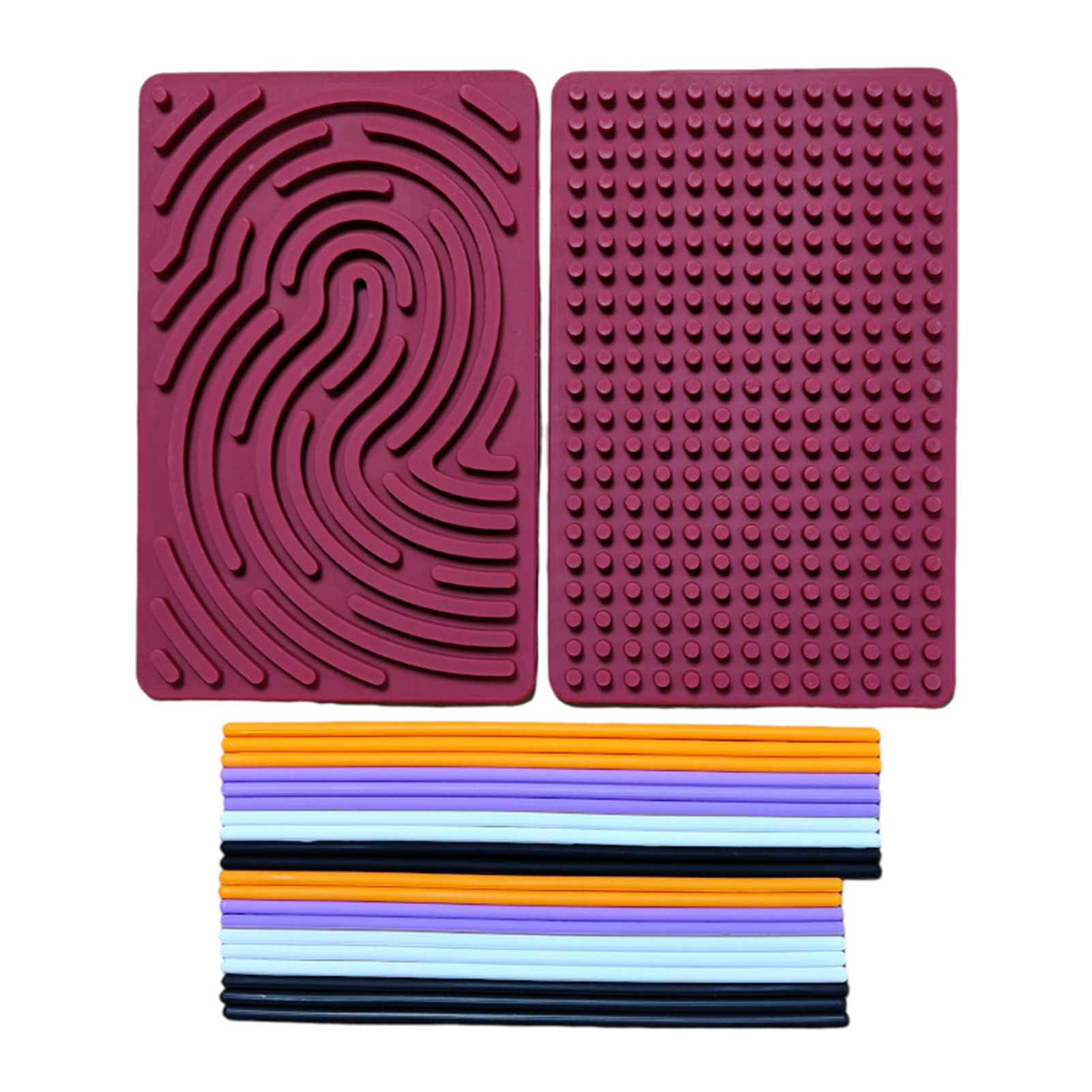 microgood Children Sensory Activity Board Silicone Sensory Activity Board Interactive Sensory Fidget Board Toy for Kids Educational Busy Board Game for Fine Motor Skills Development and Anxiety for Children