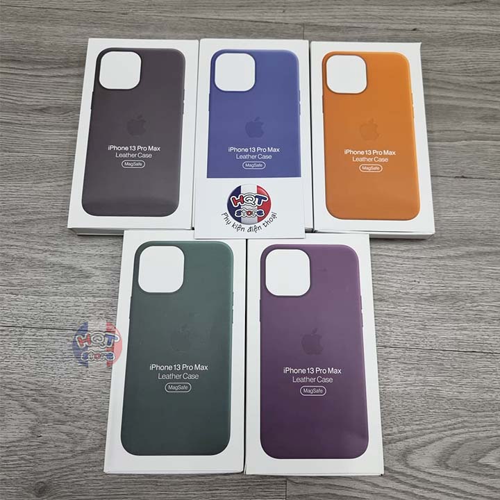 Ốp lưng da Leather Case Magsafe cho IPhone 13 Pro Max / 13 Pro (Da Bò Thật)