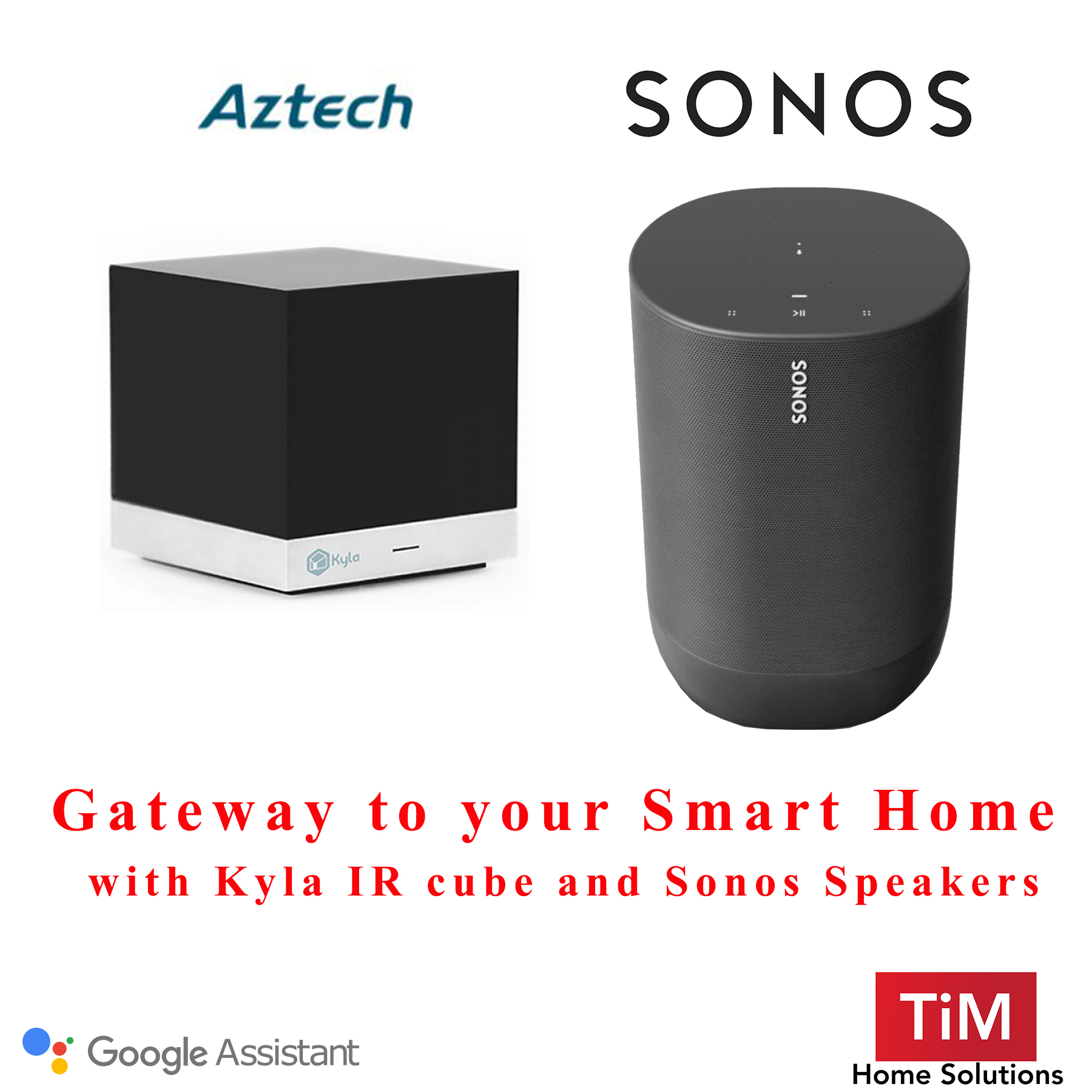 Home Speaker with Sonos Gen 2 Black Wifi Enabled Wireless Speakers Aztech Kyla Smart IR Cube | Lazada Singapore