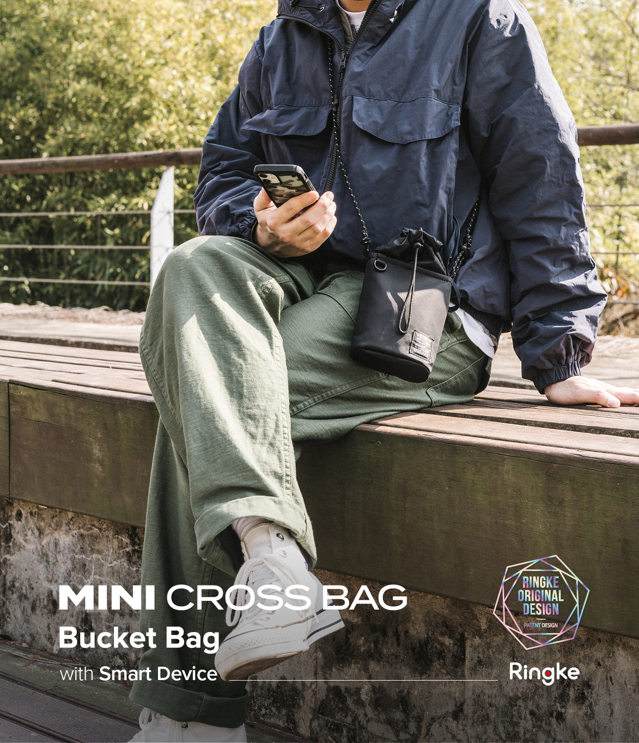 Ringke Túi Đeo Chéo Mini-Túi Xô