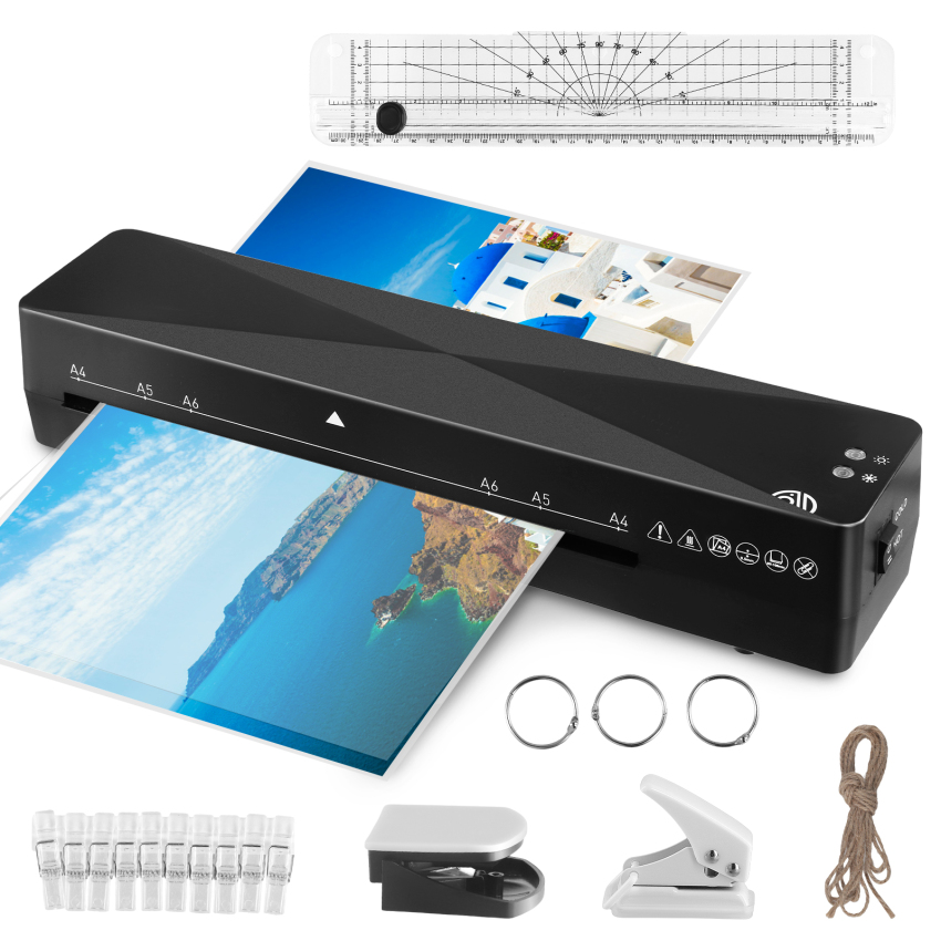 Laminator, A4 Laminator Machine with 30 Laminating Pouches, 1-2 Min ...