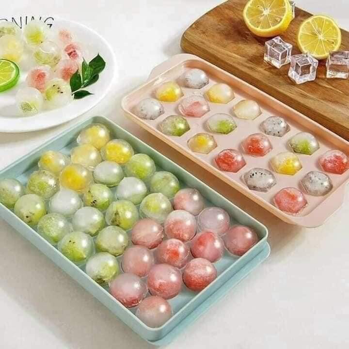 KHAY ĐÁ VIÊN TRÒN 33 VIÊN