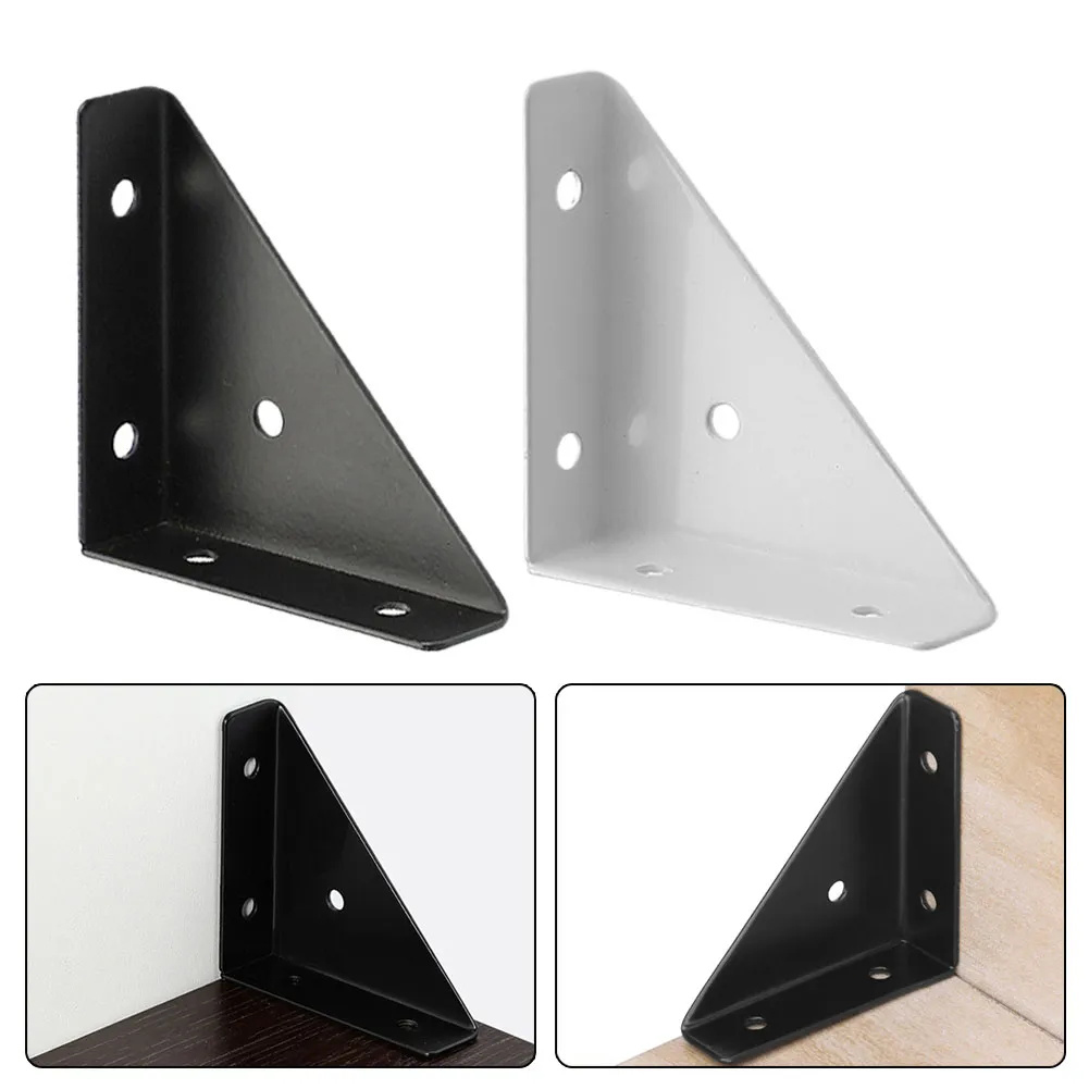 Angle Corner Brackets Steel Fixed Joint Board Plate Support Frame Right Triangular Angle Bracket Protector Stand Shelves
