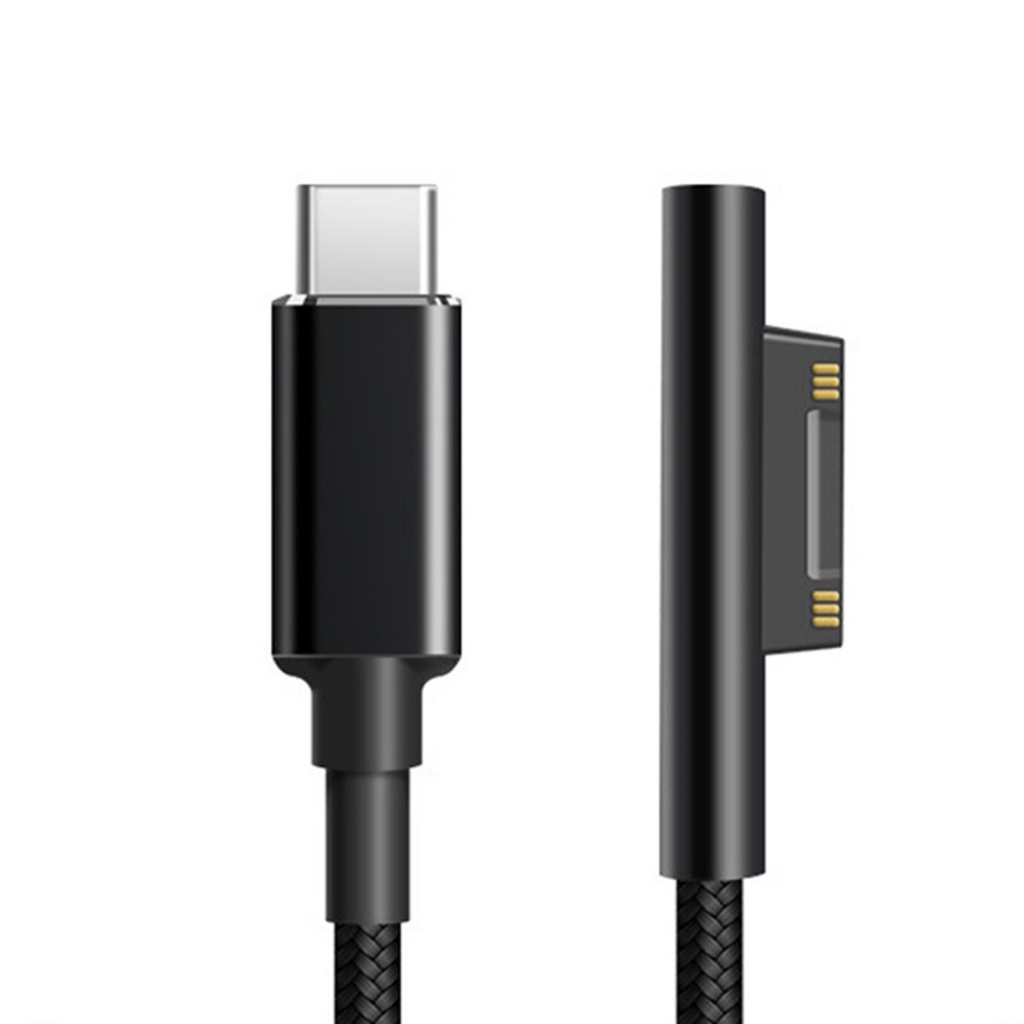 ~ dây cáp sạc nhanh 1.8m 102w 15v 4a pd type-c cho microsoft surface pro 6 / 5 / 3 / 4