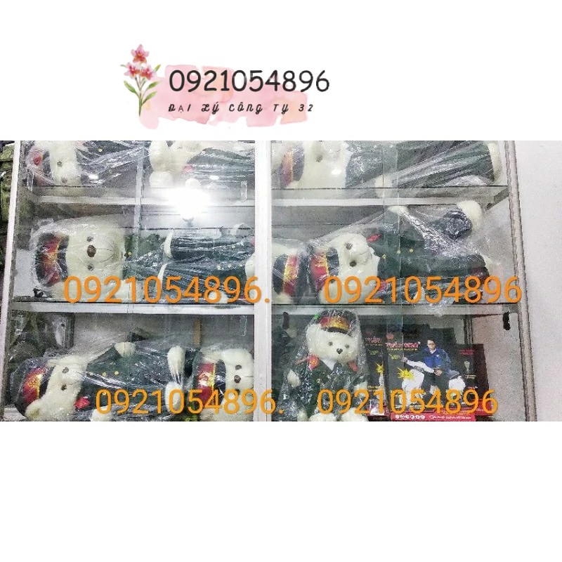 Gấu bông Quân đội Bô đội Luc quân 55cm