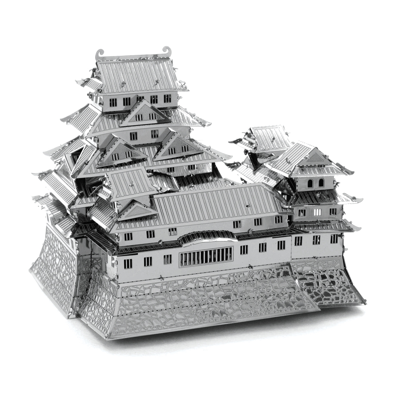 Hand-made Metal Puzzle White Heron Castle 3D Metal Model Creative 3D Puzzle Model
