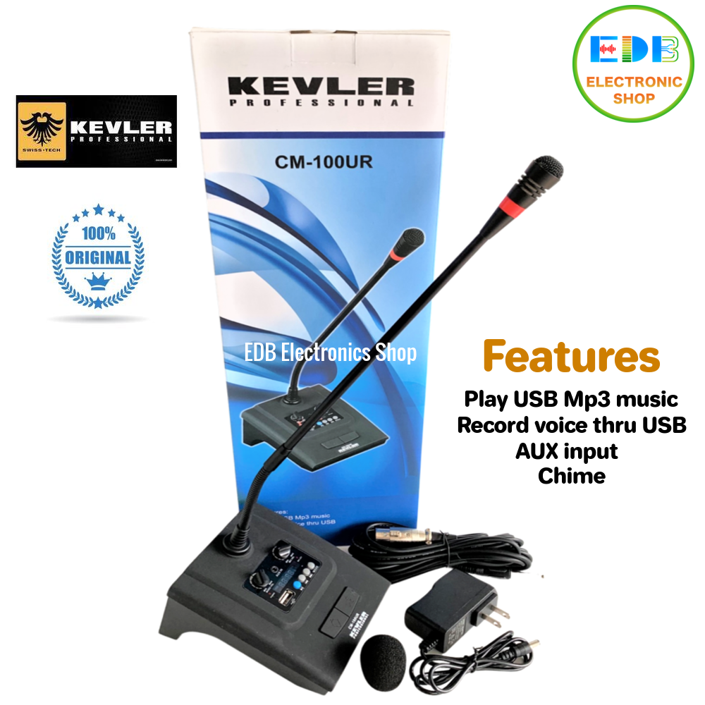 Kevler CM100UR Condenser Desk Microphone with Chime Multifunction