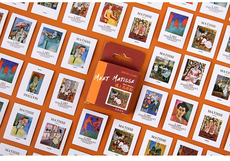 Hộp 45 stickers hình tranh cổ điển