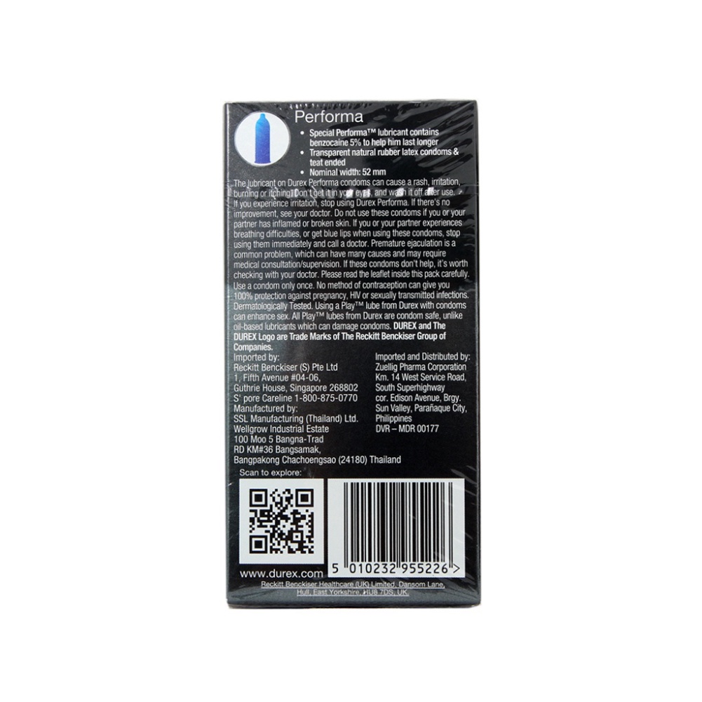 [Mua 2 Tặng 1] BCS  Durex Performa Chính Hãng - Hộp 12 cái