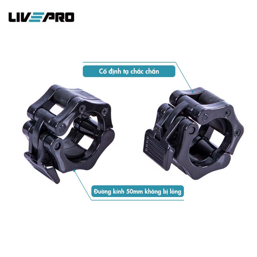 Kẹp Đòn Tạ Livepro Chính Hãng BARBELL COLLARS