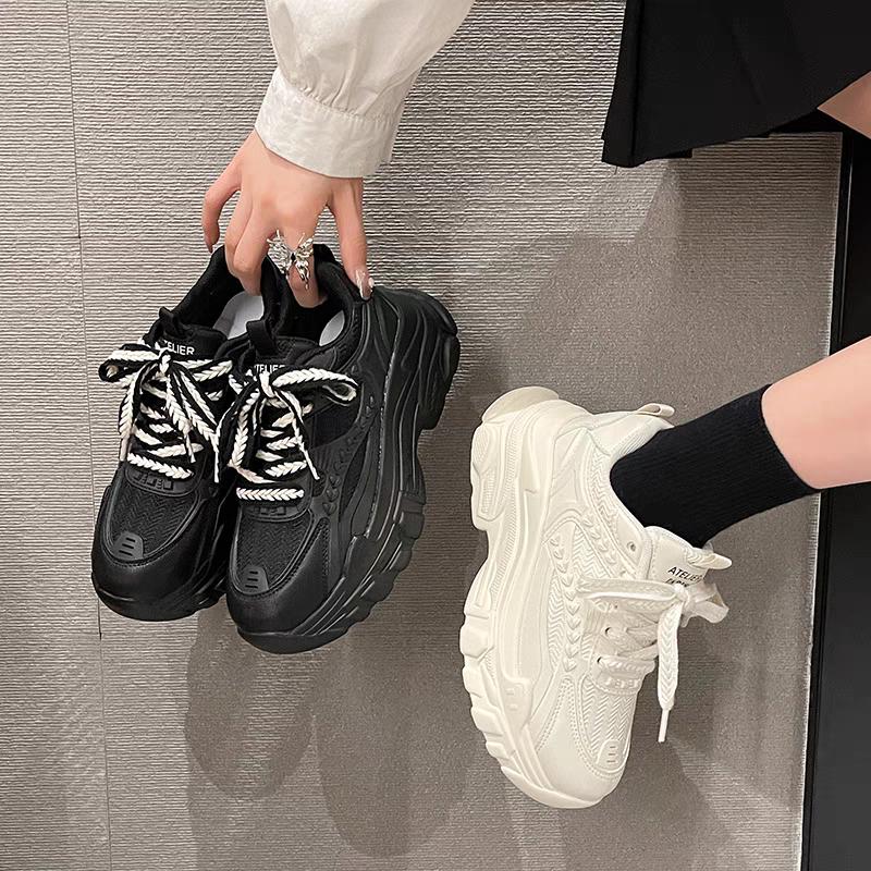 Giày Sneaker Nữ Thể Thao Lá Lúa Thời Trang Mới Cá Tính HinsiEn