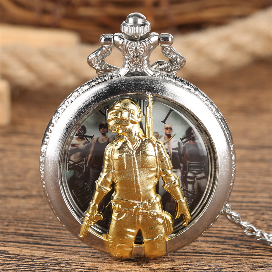 Game%20PUBG%20Theme%20Quartz%20Pocket%20Watch%203D%20Display%20Pendant%20Clock%20with%20Silver%20Necklace%20Chain%20Souvenir%20Gift%20-%20Image%202