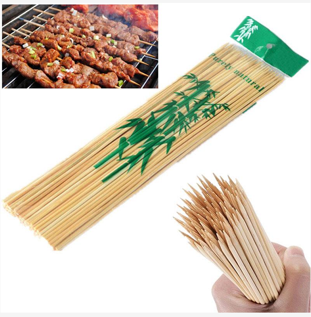 SYB BBQ Stick Bamboo Skewes(Round) 100pcs/Pack (3*30cm) Lazada PH
