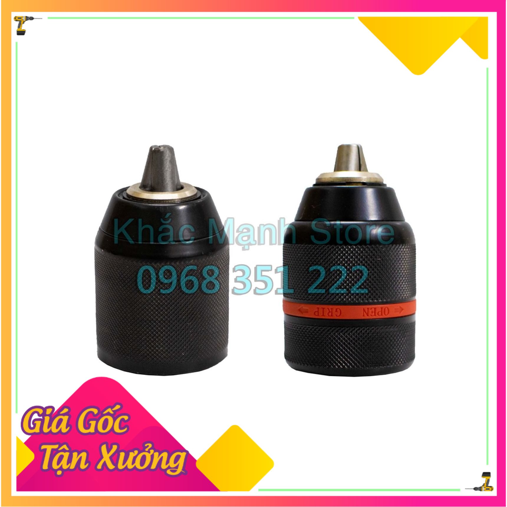 Đầu Khoan Auto Lock Thép 13mm