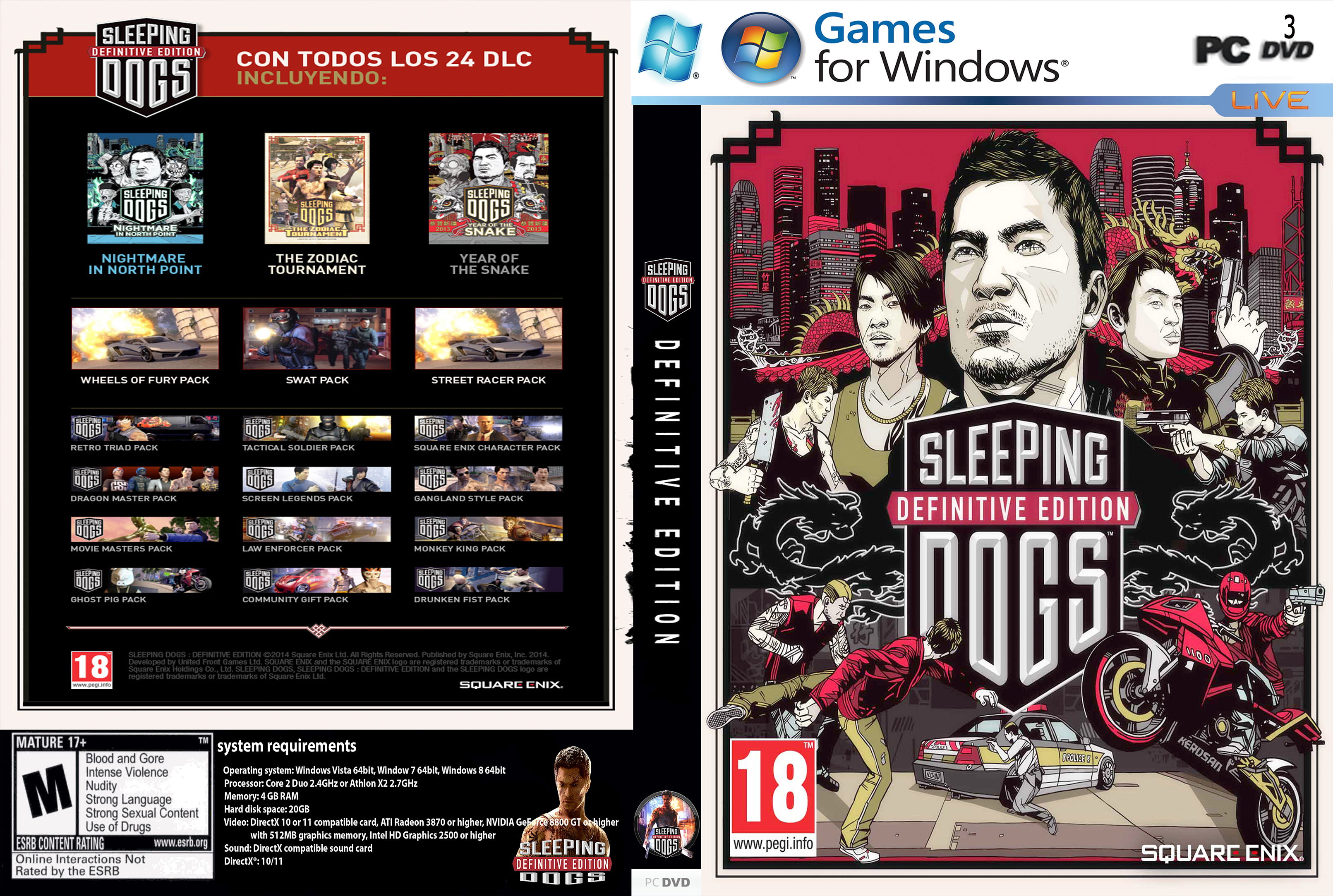  Sleeping Dogs - Limited Edition (PC DVD) : Video Games