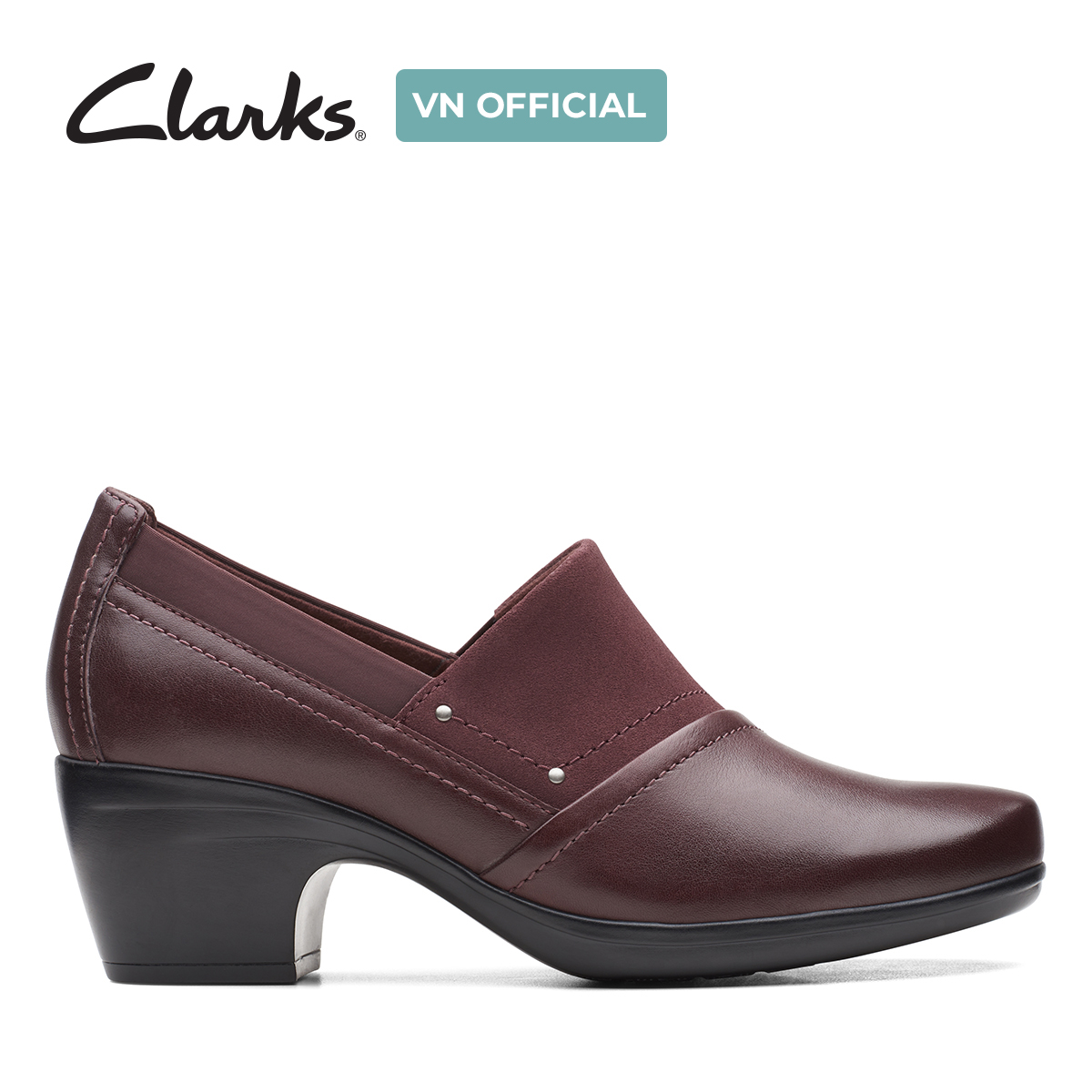 Giày cao gót 5cm da nữ clarks - emily step