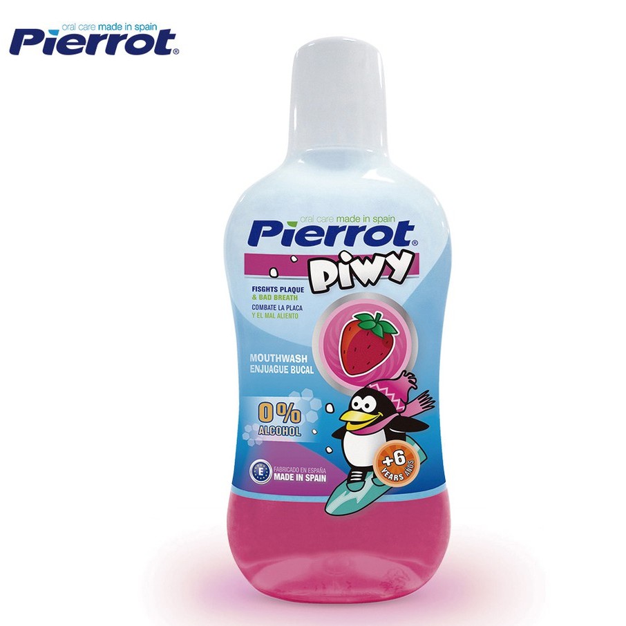 Nước súc miệng hương dâu tây trẻ em pierrot 500ml