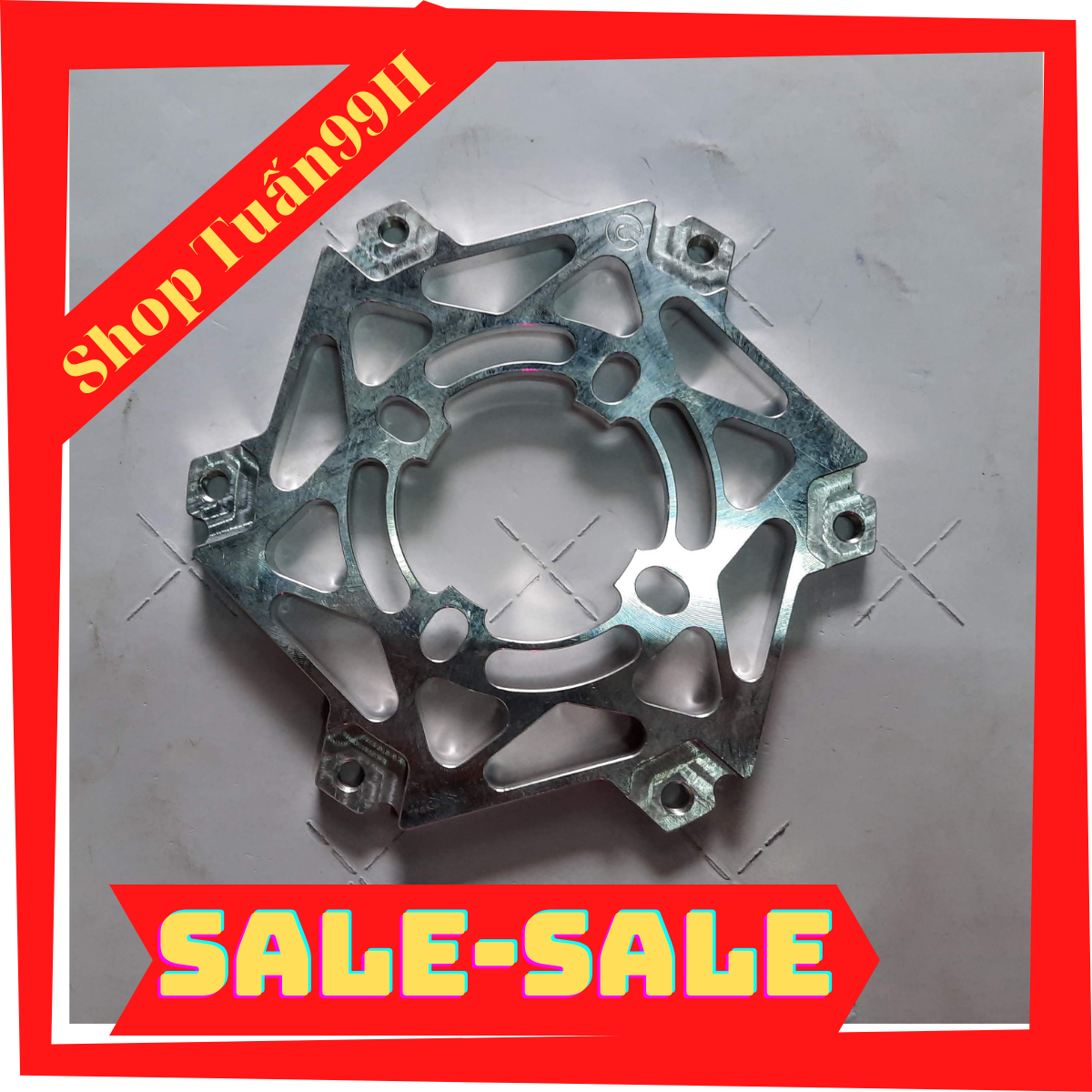 Lòng nhôm CNC đĩa trước dành cho Winner gắn mâm trước 4 lỗ đĩa