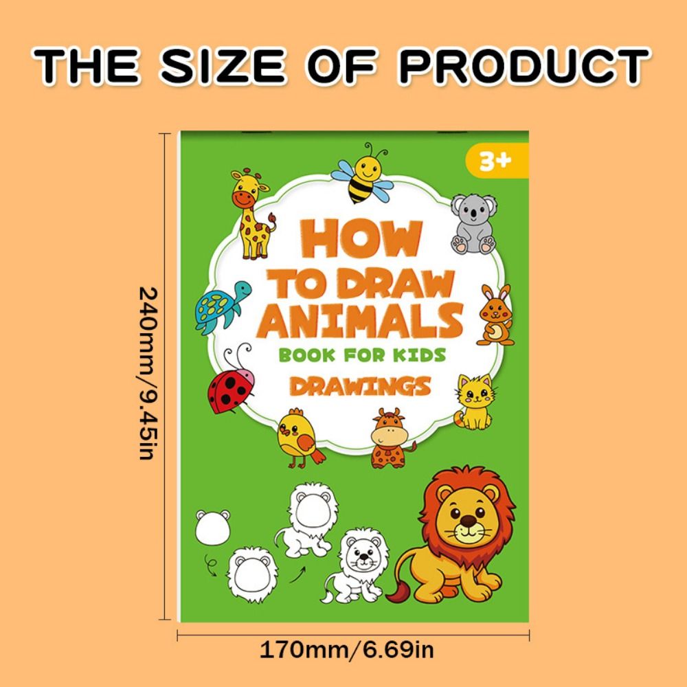 Creative%20How%20to%20Draw%20Animals%20Animals%20Drawing%20Book%20Step-by-Step%20Guide%20Illustrated%20Tutorials%20Step-by-Step%20Drawing%20Book%20Early%20Educational%20Painting%20Guide%20Figure%20Templates%20Painting%20Book%20Classroom%20-%20Image%202
