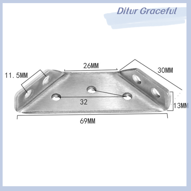 Ditur Multifunctional Stainless Steel Angle Code Right Angle Fixed Bracket Furniture