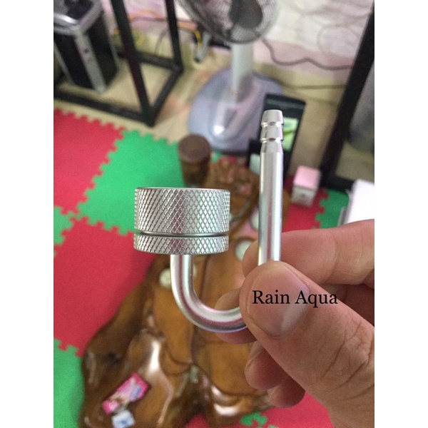 CỐC SỦI CO2 INOX MUFAN KÈM NÚT HÍT . Rain Aqua