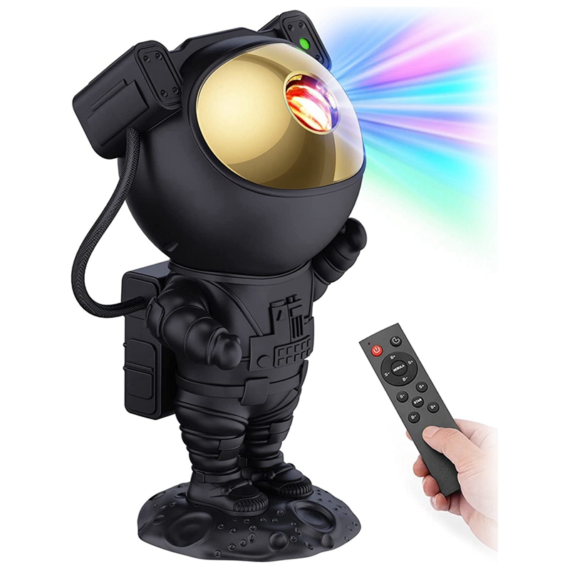 Star Projector Galaxy Night Light Starry Ceiling Lamp – Astronaut Space Projector with Timer Remote, Kids Room Trim