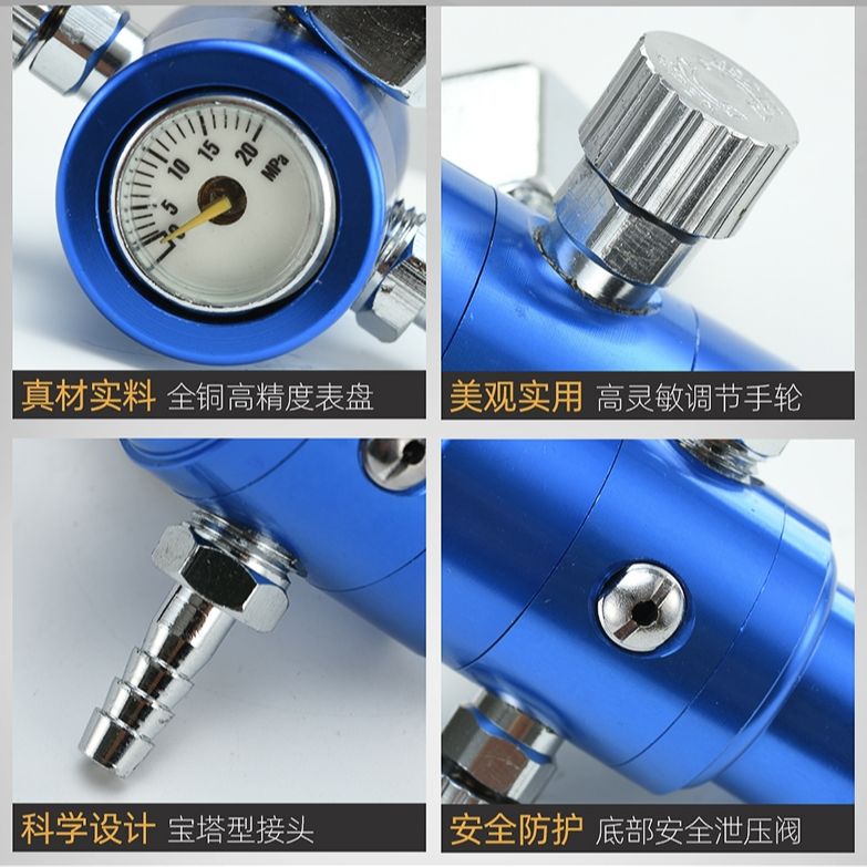 NEW 【Satisfaction guarantee】Provov Argon CO2 Pressure Reducer Flow Meter Energy-saving Argon Reducing ValveGas Regulator Flowmeter Argon Regulator Valve. 