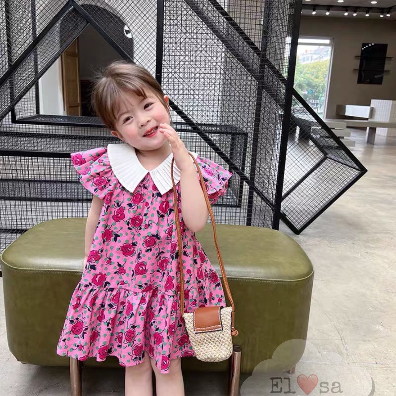 Mua Váy hoa nhí Hàn xuất dư Kun Kids chất thô mịn cho bé gái 212 tuổi   Tiki