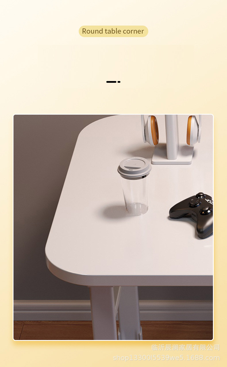 Foldable computer desk, desktop desk, home office desk, bedroom small table, simple study table, rectangular dining table